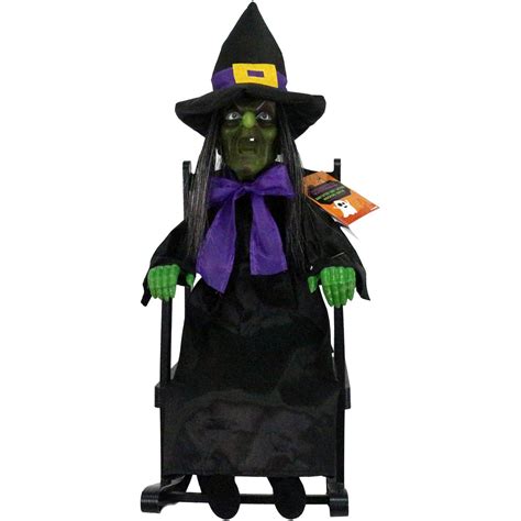 Halloween witch rocking back and forth